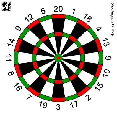 [SSSTGT0006C] Dartboard - Paper 17cm x 17cm