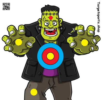 [SSSTGT0019C] Frankie target - Paper 17cm x 17cm