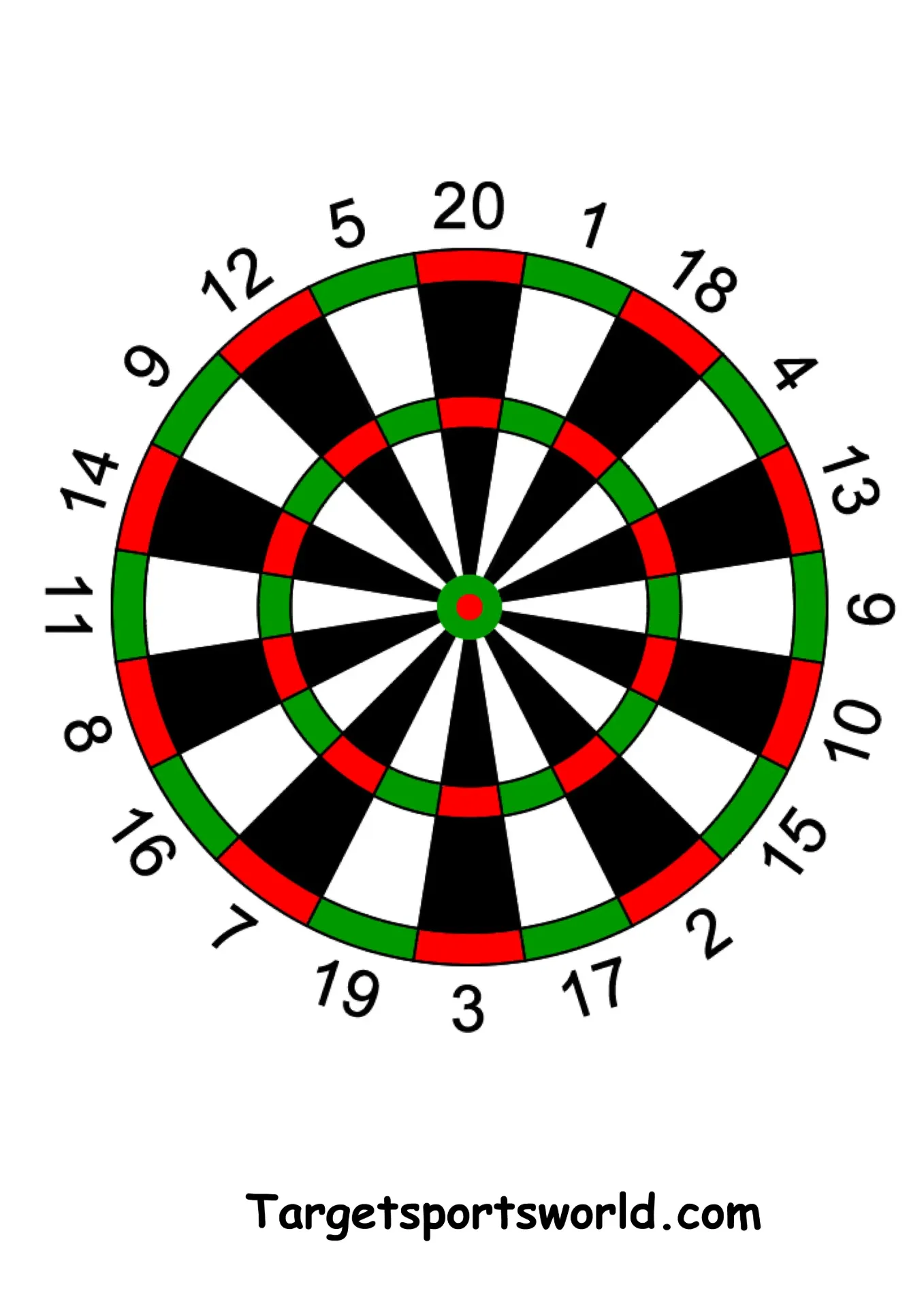 [SSSTGT0006D] Dartboard - Paper A4