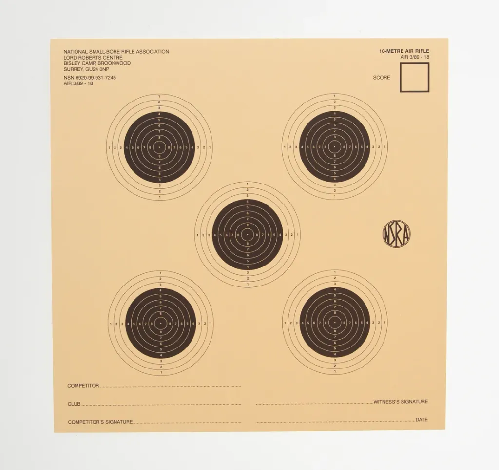 [SSSNSRA024] NSRA Air 3/89-18 (10M 5 Target Air Rifle) Packs (1)