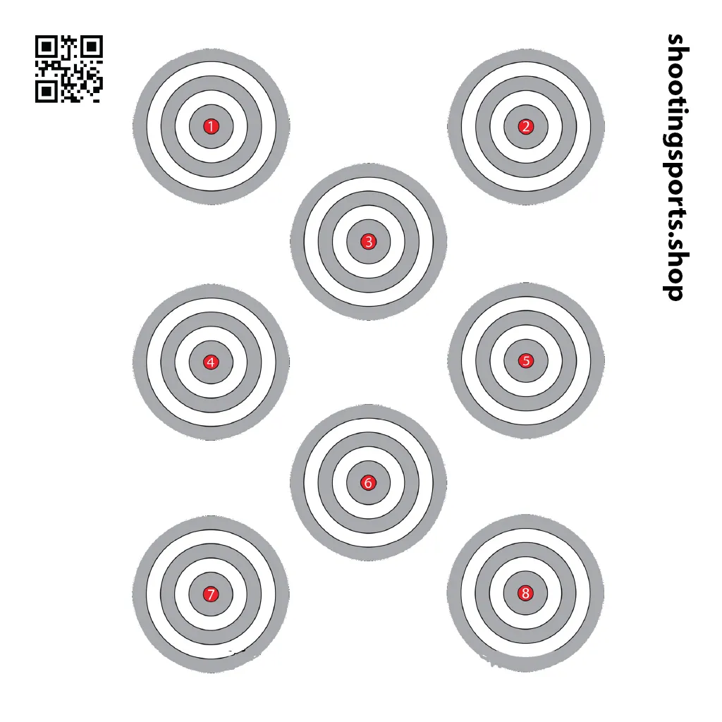 8 Spot Targets - Paper A4 Packs